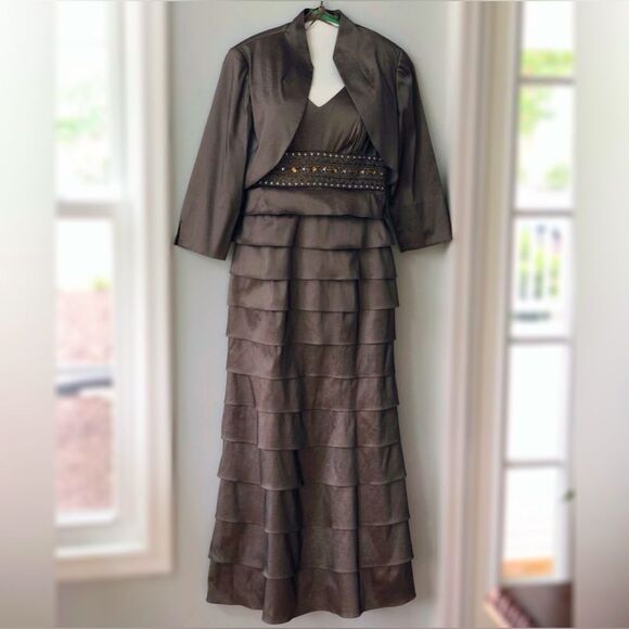 Eliza J Mother of the Bride Formal Dress and Jacket Set - Picture 1 of 4